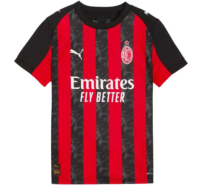 Detský replika Puma AC Milan domáci dres čierno-červený 779965 01