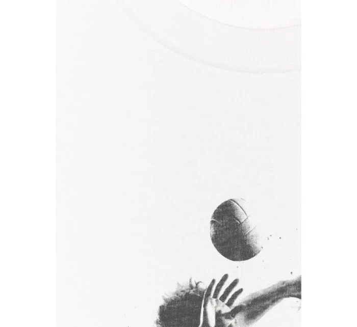 Pánske volejbalové tričko s potlačou 4F 4FRAW25TTSHM3318-10S Pánske volejbalové tričko s potlačou 4F 4FRAW25TTSHM3318-10S