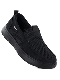 Pánské černé nazouvací boty model 22116070 - VanHorn