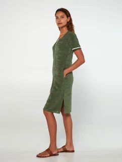 Vamp - Froté šaty s krátkymi rukávmi 20550 - Vamp