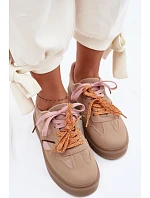 Dámské Tenisky S Světle Hnědé model 22095307 - Boto Dámské Tenisky S Světle Hnědé model 22095307 - Boto