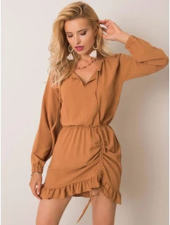 Šaty 111 SK 06071.09 svetlohnedé