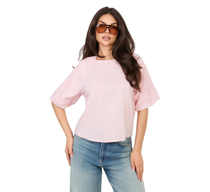 Blúzka D74515M11340A svetlo ružová