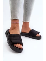 Dámske papuče na platforme Big Star Black