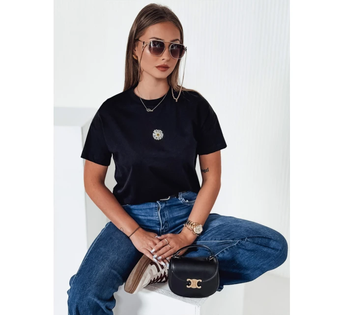 Dámske tričko FLORTA black FashionStreet RY2558