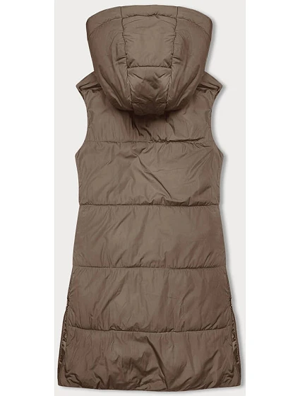 Vypasovaná béžová dámská vesta model 18934699 - J.STYLE