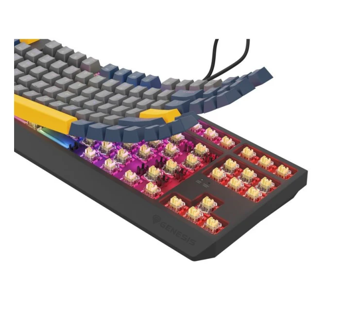 GENESIS Thor 230 TKL Herná USB QWERTY klávesnica česká modrá