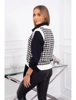 Svetr bez rukávů v barvě model 21755726 ecru - K-Fashion Svetr bez rukávů v barvě model 21755726 ecru - K-Fashion