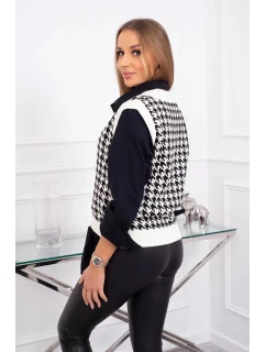 Svetr bez rukávů v barvě model 21755726 ecru - K-Fashion