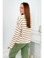 Pruhovaný sveter Ťava Pruhovaný sveter Ťava