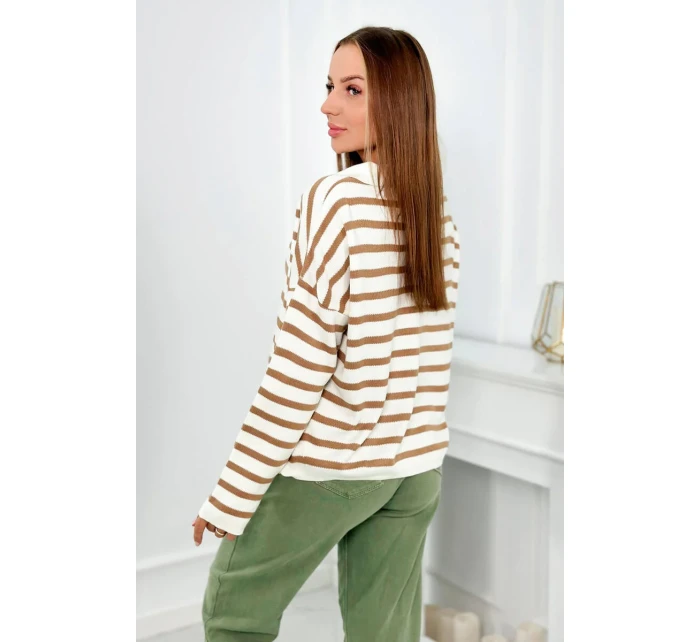 Pruhovaný sveter Ťava Pruhovaný sveter Ťava