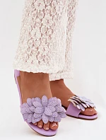 Dámské ploché s ozdobou Fialové Grelora