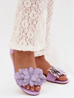 Dámské ploché s ozdobou Fialové model 22032070 - Boto