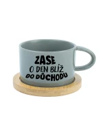 MOHLA BYCH BÝT MILÁ, ALE NECHCE SE MI - šedý hrníček makronka 200 ml