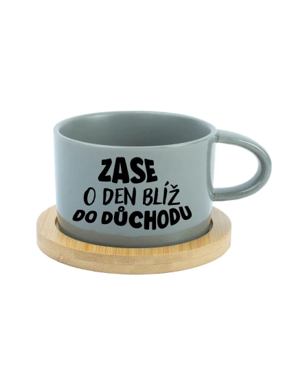 MOHLA BYCH BÝT MILÁ, ALE NECHCE SE MI - šedý hrníček makronka 200 ml