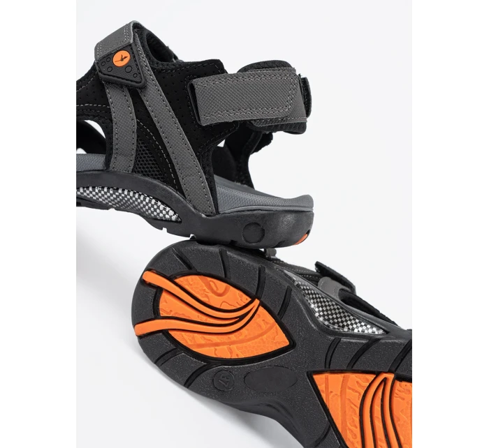 Designové  sandály dámské šedo-stříbrné bez podpatku