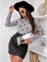 Dámsky sveter Athena sivý FashionStreet MY2051