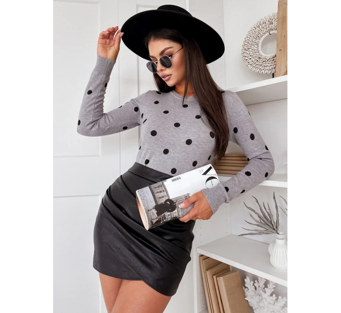 Dámsky sveter Athena sivý FashionStreet MY2051