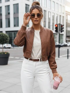 Dámska kožená bunda SANTOL camel FashionStreet TY4341