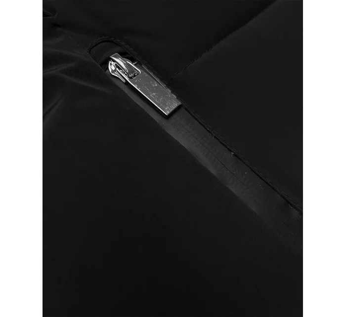 Čierna krátka dámska zimná bunda S'west (B8308-1) Čierna krátka dámska zimná bunda S'west (B8308-1)