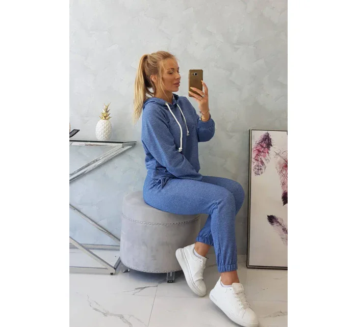 Džínsová mikina s kapucňou v sade