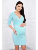 Priliehavé šaty s výrezom pod poprsím mincovník Priliehavé šaty s výrezom pod poprsím mincovník