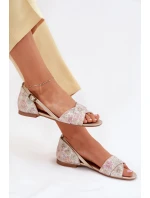 Kožené Plážové Sandály model 21702146 Béžové - Maciejka