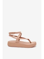 Dámské sandály na platformě Béžové model 22038413 - Boto