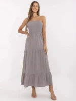 Šaty D73761M30251 sivé