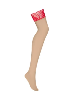 Dámské punčochy červené - Obsessive model 21494798