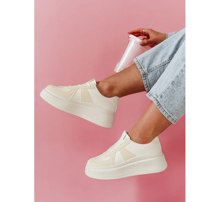 Dámské tenisky na platformě white Dstreet model 21987695 - FashionStreet