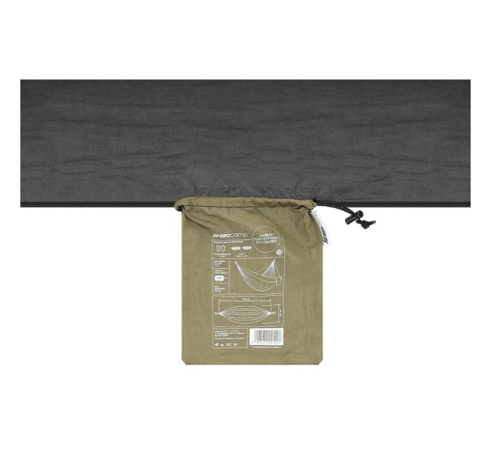 TURISTICKÁ HOJDACIA SIEŤ PRE 2 OSOBY 270X140CM ZELENÁ ČIERNA TURISTICKÁ HOJDACIA SIEŤ PRE 2 OSOBY 270X140CM ZELENÁ ČIERNA