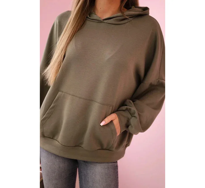 Mikina s kapucí model 20958542 khaki - K-Fashion Mikina s kapucí model 20958542 khaki - K-Fashion