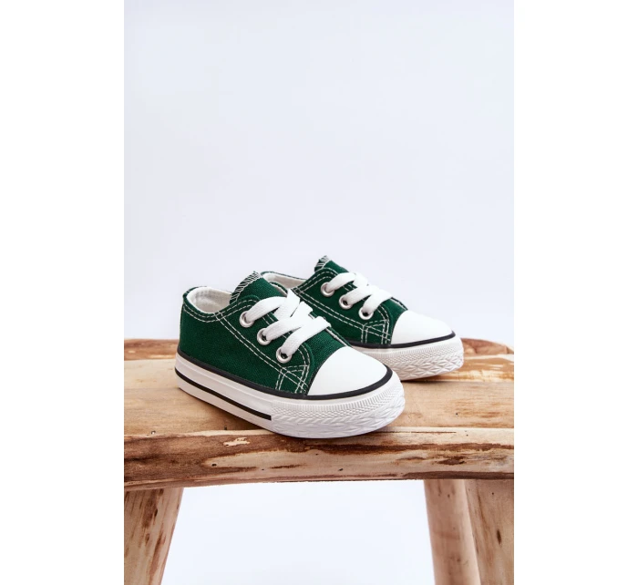 Dziecięce Trampki Klasyczne Zielone Filemon