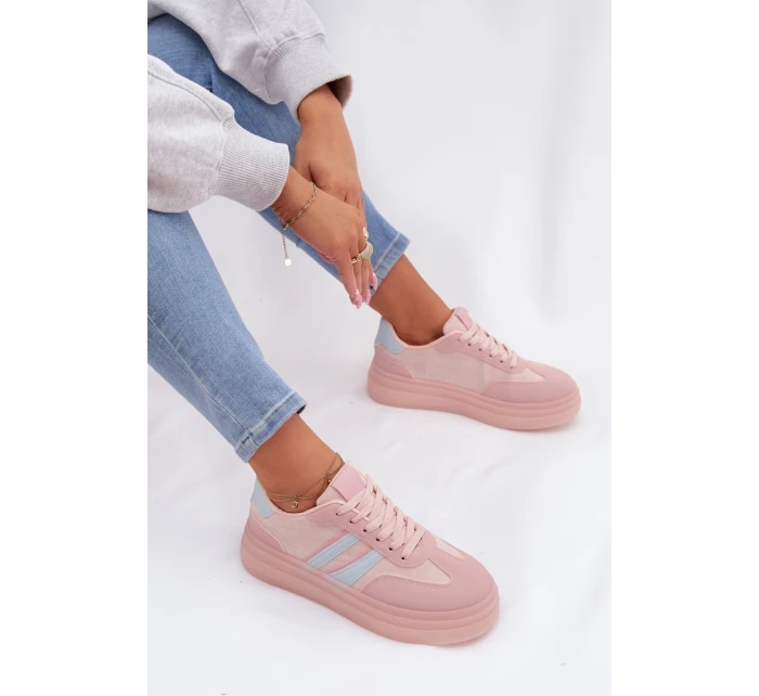 Dámské tenisky na platformě Růžové Galleria Dámské tenisky na platformě Růžové Galleria