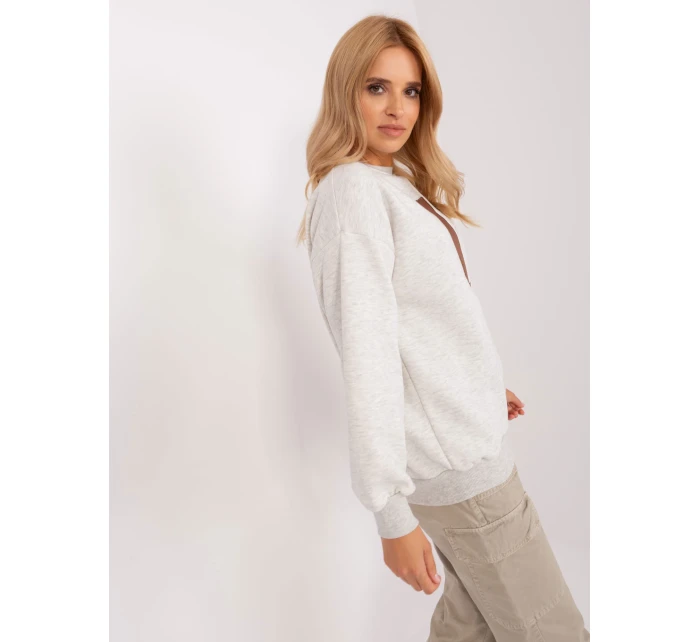 Mikina EM BL 617 9.11X svetlo šedá