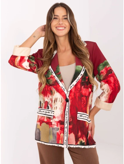 Marynarka IT MA model 21421396 bordowy - FPrice