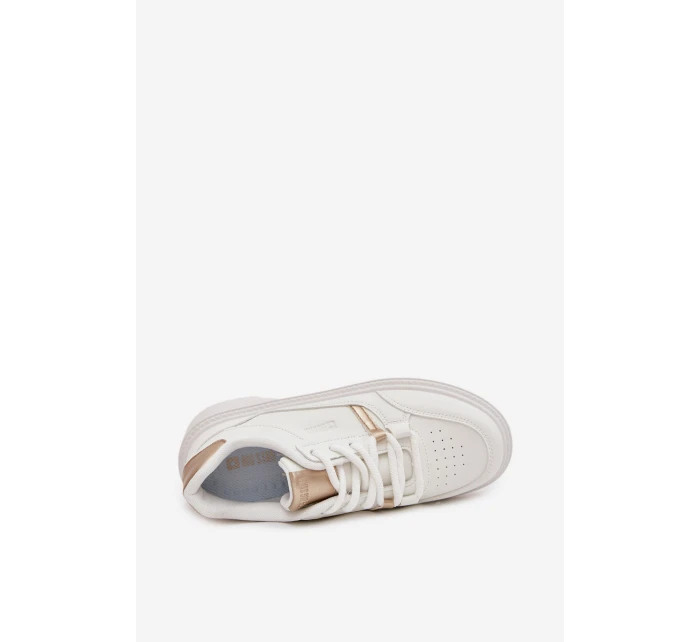 Dámske tenisky na platforme Big Star - biele