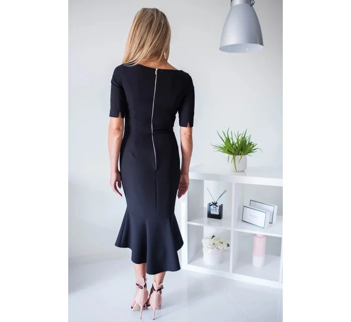 Dámské společenské šaty model 18201511 černé - Jersa Dámské společenské šaty model 18201511 černé - Jersa