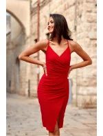 Večerné šaty SUK0405 červené - Roco Fashion Večerné šaty SUK0405 červené - Roco Fashion