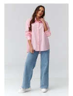 Košeľa s dlhým rukávom model 224100 Makadamia Košeľa s dlhým rukávom model 224100 Makadamia