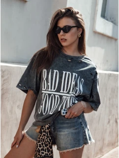 Dámské tričko s potiskem graphite Dstreet model 21978396 - FashionStreet