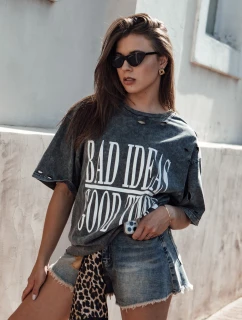 Dámské tričko s potiskem graphite Dstreet model 21978396 - FashionStreet