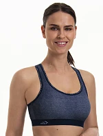PanAlp Delta Top športová podprsenka s výstužou DeltaPad 5562 jeans - Active