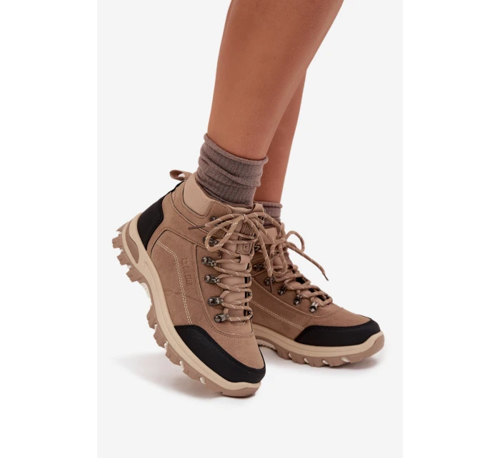 Dámské Trekingové Boty Big Star model 21705988 Béžové - Big Star Shoes Dámské Trekingové Boty Big Star model 21705988 Béžové - Big Star Shoes
