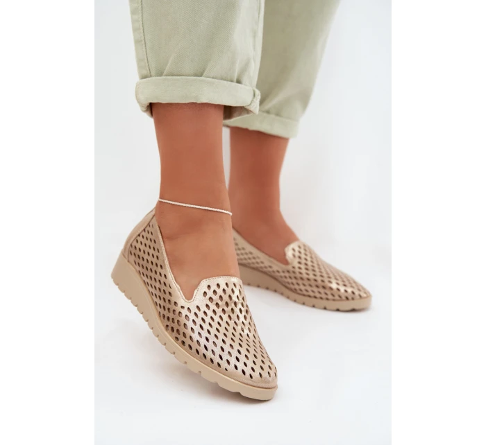 Dámské síťované polobotky Zlaté model 22027646 - Boto