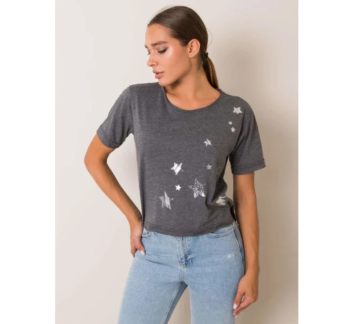 Tričko 131 TS model 14836355 tmavě šedá - FPrice Tričko 131 TS model 14836355 tmavě šedá - FPrice