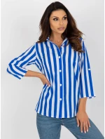 Blúzka LK BZ 509300.70P bielo-modrá Blúzka LK BZ 509300.70P bielo-modrá