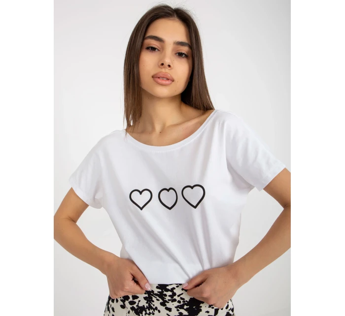 Tričko RV TS 5650.07P biela a čierna