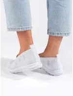 Vynikajúce biele baleríny pre ženy bez podpätku